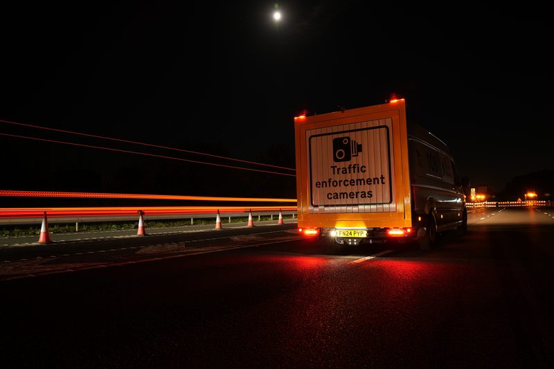 Video  of a traffic enforcement van.